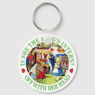 Is She The King's New Intern? Off With Her Head! Keychain
