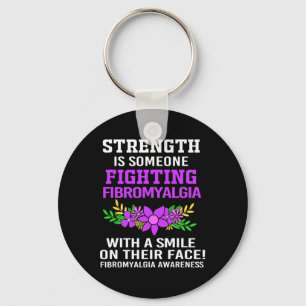 Is Someone Fighting Fibromyalgia For Women 1  Keychain