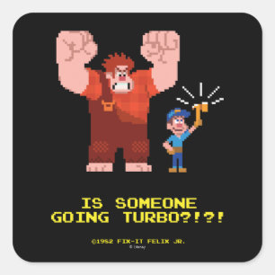 Is Someone Going Turbo Square Sticker