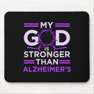 Is Stronger Than Alzheimerheimer's Awareness Purpl Mouse Pad