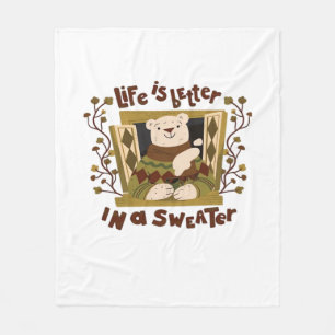 Is Sweater! Autumn It’s Fall Y’all Fleece Blanket