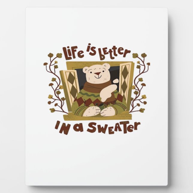 Is Sweater! Autumn It’s Fall Y’all Plaque (Front)