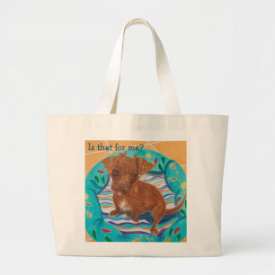 Is that for me? large tote bag