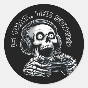 Is that the sun?!?! classic round sticker