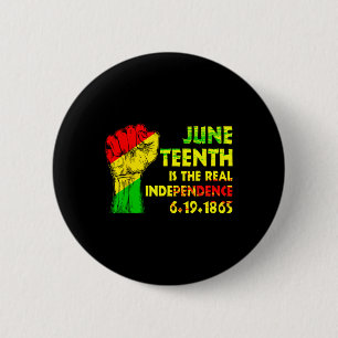 Is The Real Independence Day 1865 Freedom Pride 1  2 Inch Round Button