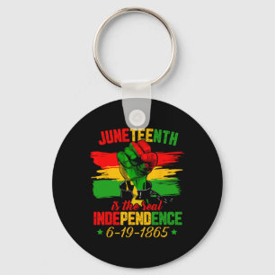 Is The Real Independence Day 1865 Freedom Pride  Keychain
