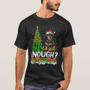 Is This Jolly Enough Dachshund Dog Christmas Tree T-Shirt