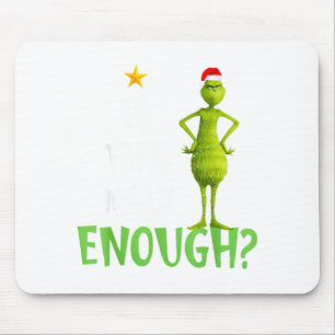 Is This Jolly Enough Green Merry Christmas Tree Li Mouse Pad