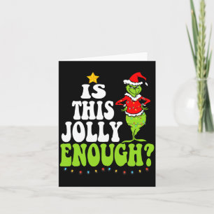 Is This Jolly Enough Merry Christmas Tree Lights F Card