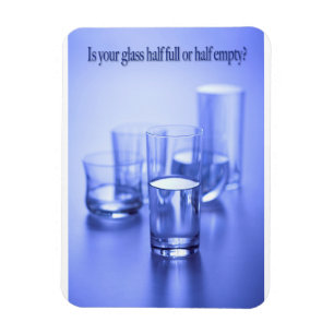 Is Your Glass 3"x4" Photo Magnet