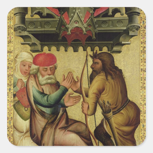Isaac and Esau from the High Altar Square Sticker (Front)