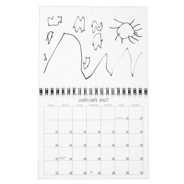 Isaac Art Calendar (Jan 2027)