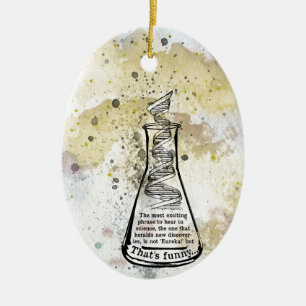 Isaac Asimov Quote Ceramic Ornament