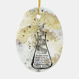 Isaac Asimov Quote Ceramic Ornament