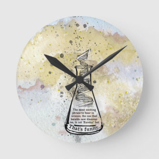 Isaac Asimov Quote Round Clock
