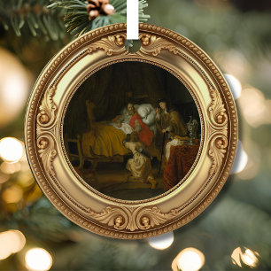 Isaac Blessing Jacob Advent Jesse Tree Metal Ornament