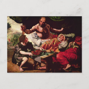 Isaac Blessing Jacob Postcard