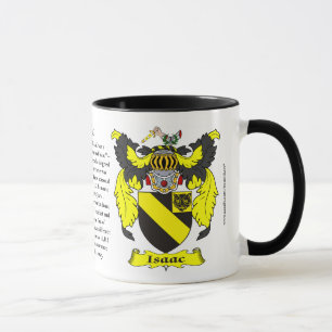 Isaac Family Coat of Arms Mug