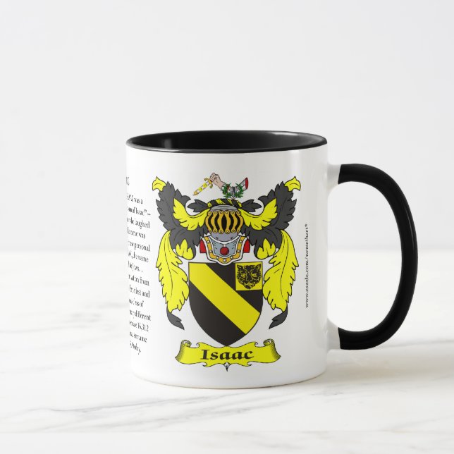 Isaac Family Coat of Arms Mug (Right)