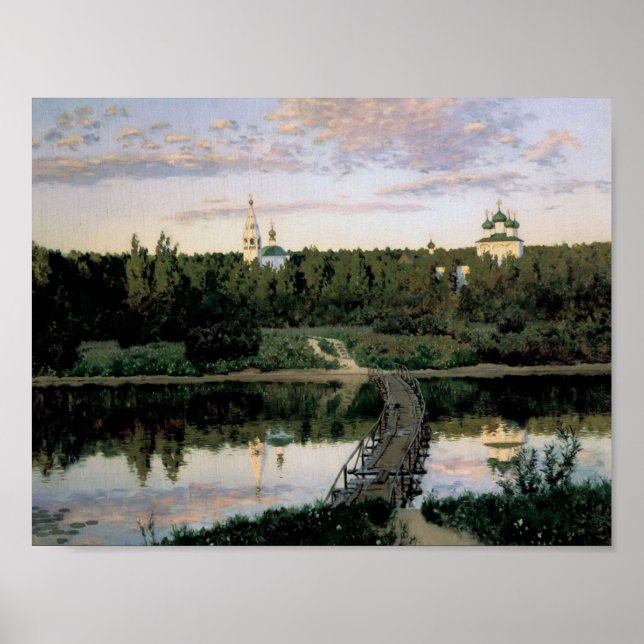 Isaac Levitan- Quiet cloister Poster (Front)