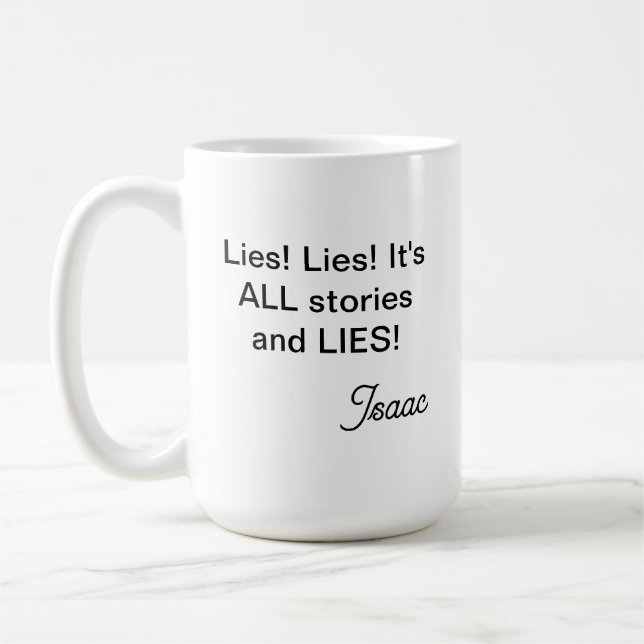 Isaac Met De La Mug De Café (Gauche)