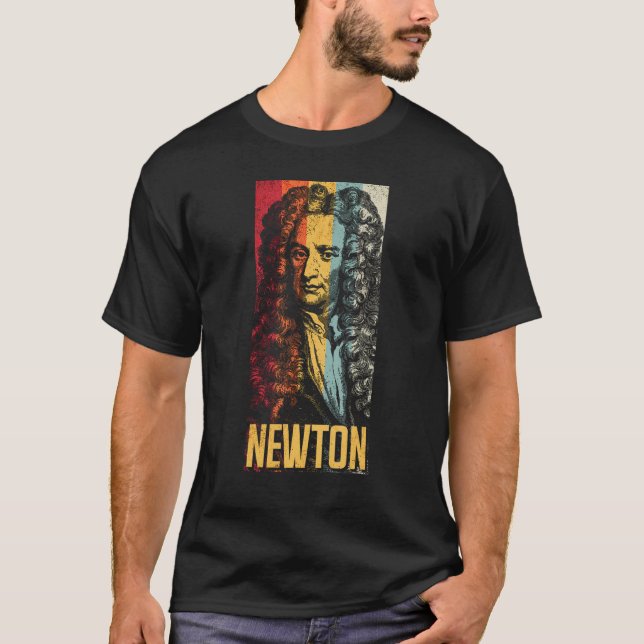 Isaac Newton Physicist Physics Science Astronomy T-Shirt (Front)