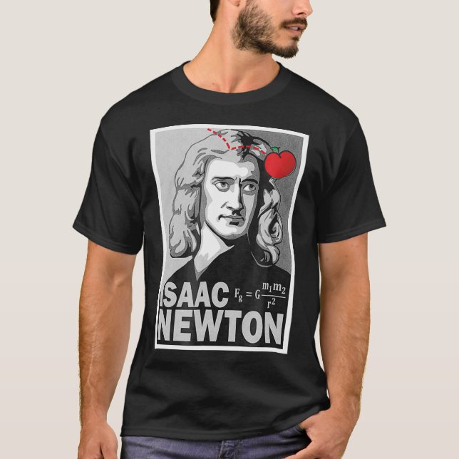 Isaac Newton Poster Style Pop Art  T-Shirt (Front)