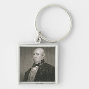 Isaac Shelby (1750-1826) engraved by Asher Brown D Keychain