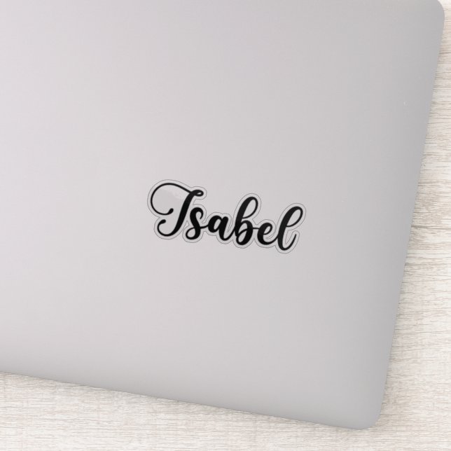 Isabel Name - Handwritten Calligraphy (Detail)