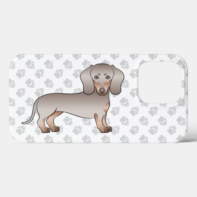 Isabella And Tan Short Hair Dachshund Dog And Paws Case-Mate iPhone Case (Back (Horizontal))