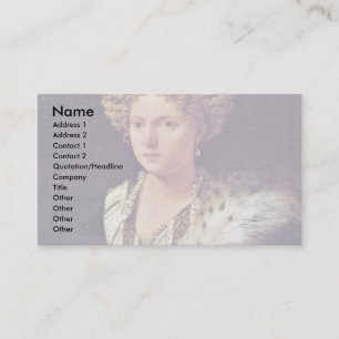 Isabella Dâ € ™ Estedeutsch: Portrait Of Isab Business Card