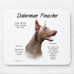 Isabella Doberman History Mouse Pad
