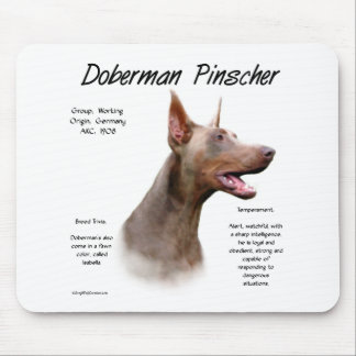 Isabella Doberman History  Mouse Pad