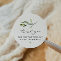 ISABELLA Elegant Boho Greenery Leaf Small Business