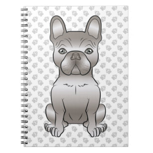 Isabella French Bulldog / Frenchie Cute Dog & Paws Notebook