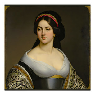 "Isabella Marie Rousseau" Woman's Portrait Poster