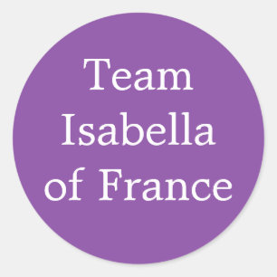 Isabella of France Queen of England Classic Round Sticker