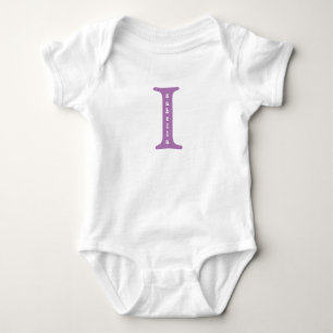 Isabella Personalized Baby One Piece tshirt Purple