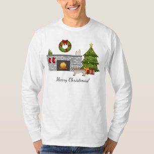 Isabella & Tan Smooth Coat Dachshund - Christmas T-Shirt