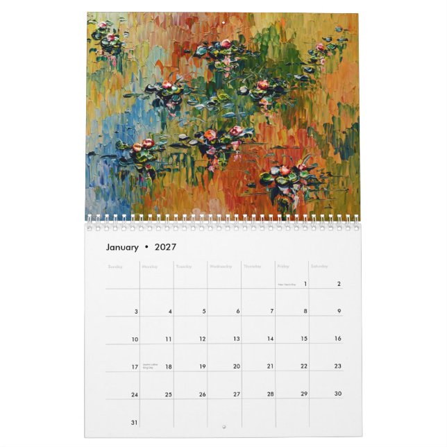 Isabelle Dupuy Artist 2014 Calendar (Jan 2027)