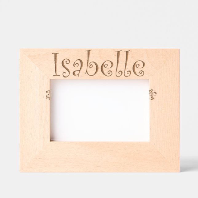 "Isabelle" Standing Photo Frame – Baby Gift (Front)