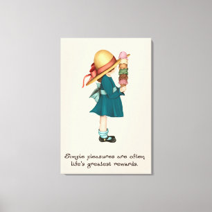 Isabel's Ice Cream Canvas Print