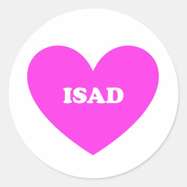 Isad Classic Round Sticker (Front)