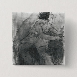 Isadora Duncan 2 Inch Square Button