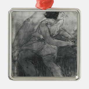 Isadora Duncan Metal Ornament