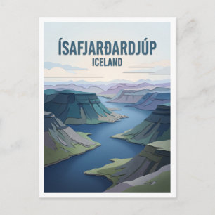 Ísafjarðardjúp Ísafjörður Iceland Postcard