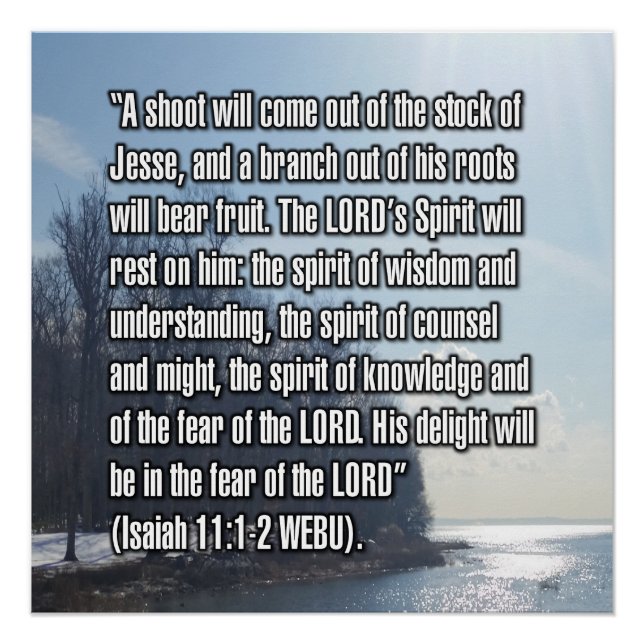 Isaiah 11:1-2 WEBU Poster (Front)