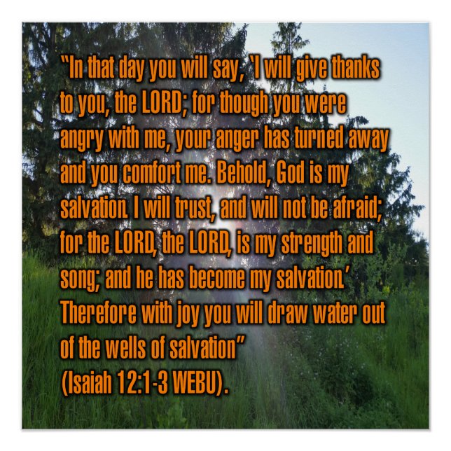 Isaiah 12:1-3 WEBU Poster (Front)