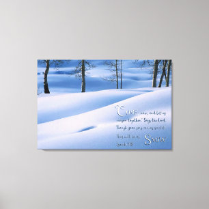 Isaiah 1:18 Inspirational Canvas Print