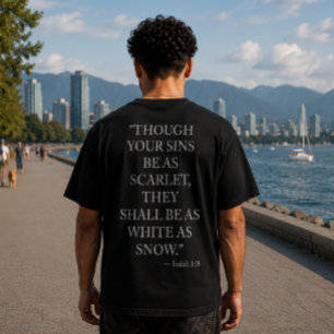 Isaiah 1:18 T-Shirt   Christian Forgiveness Tee